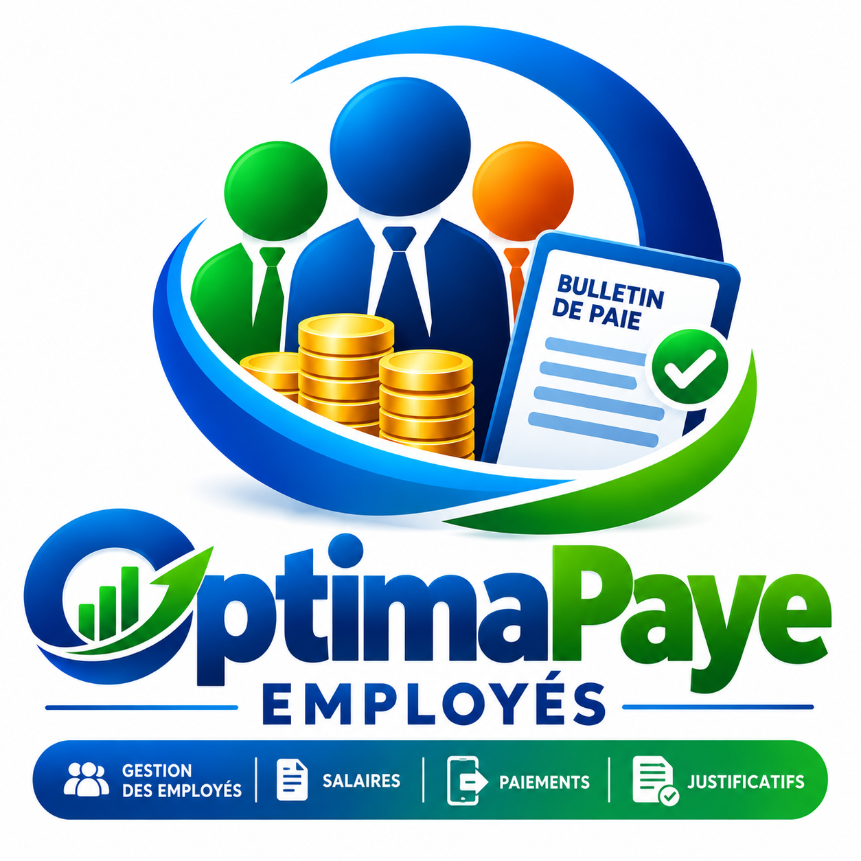 OptimaPaye Employés — gestion des employés, salaires, paiements et justificatifs